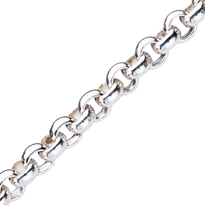 Silver Rolo Link Chain